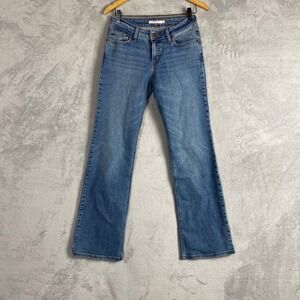 Levis Superlow Bootcut Jeans Womens 26x32 Medium Wash Blue Low Rise Festival